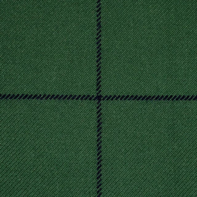 Contemporary SAMPLE - Schumacher Bancroft Wool Plaid Fabric In Green For Sale - Image 3 of 3