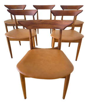 Elm Chairs by Arne Wahl Iversen, 1960s, Set of 6
