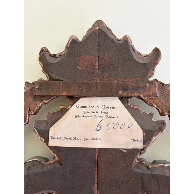 Antique Italian Rococo Giltwood Mirror With Exceptional Carved Crest For Sale - Image 14 of 14