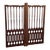 Vintage Carved Wood Double Sided Gate For Sale