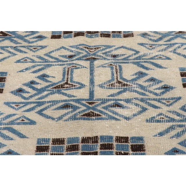 Mid 20th Century Vintage Turkish Sivas Rug - 04'07 x 07'11 For Sale - Image 5 of 11