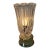 Vintage Textured Glass Petite Table Lamp For Sale
