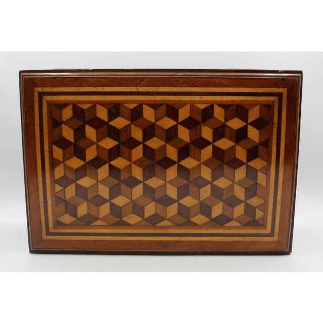Brown Mid-Late 19th Century English Jewelry Box For Sale - Image 8 of 8