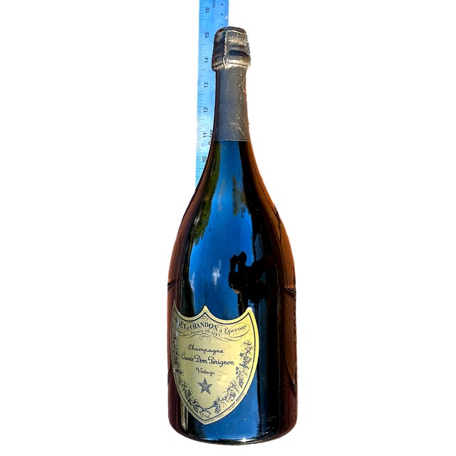 Vintage Large Dom Pérignon Champagne Magnum Display Bottle Sealed For Sale - Image 4 of 5