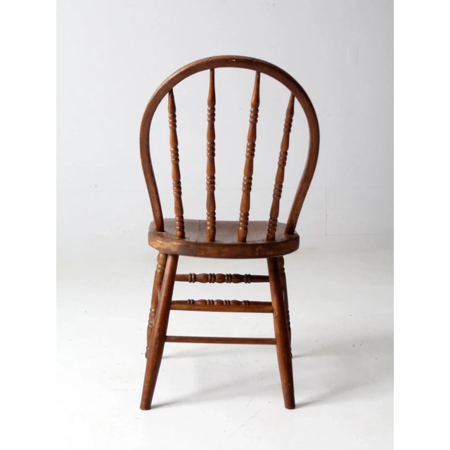 Farmhouse Antique Windsor Chair For Sale - Image 3 of 12