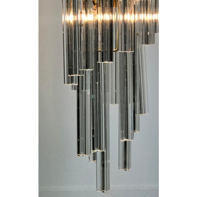 Murano Glass Cascading Chandelier, 1980s For Sale - Image 6 of 11