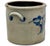 Mid 19th Century Excellent 1850s Antique American Blue 2 Gallon Flower Decorated Stoneware Jar by S. T. Brewer - Havana New York For Sale - Image 5 of 18