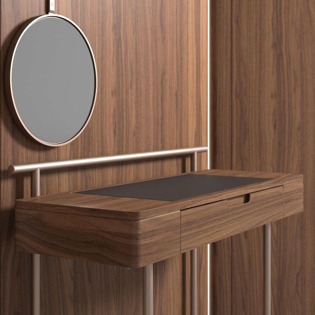 Vanity Table Set by Neri & Hu for Cassina, Set of 2 For Sale - Image 3 of 13