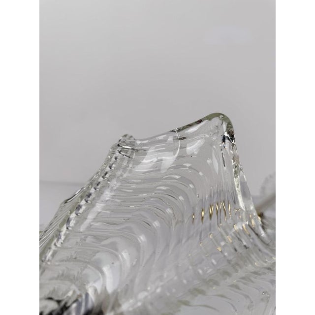 Italian Art Deco Murano Glass and Brass Pendant Light, 1930s For Sale - Image 3 of 18