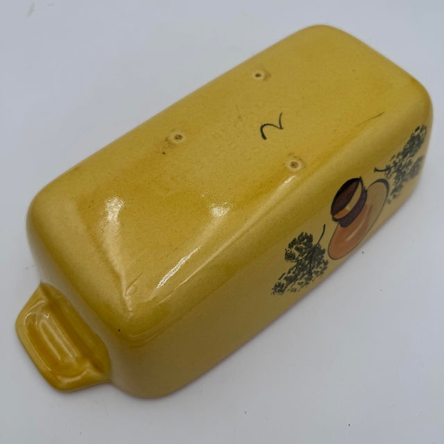 Vintage Los Angeles Pottery Mushroom Carrot Loaf Pan Ceramic For Sale - Image 4 of 7