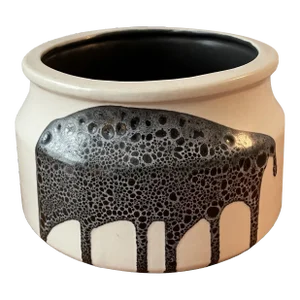 Vintage Mid-Century Modern Israeli Hand-Painted Ceramic Bowl Made by Lapid, Circa 1960’s