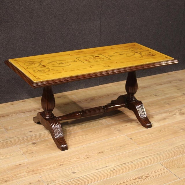 Italian Coffee Table with Marble Top, 1960s For Sale - Image 12 of 12