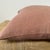 Belgian Linen Pillow Cover in Cinnamon For Sale - Image 4 of 5