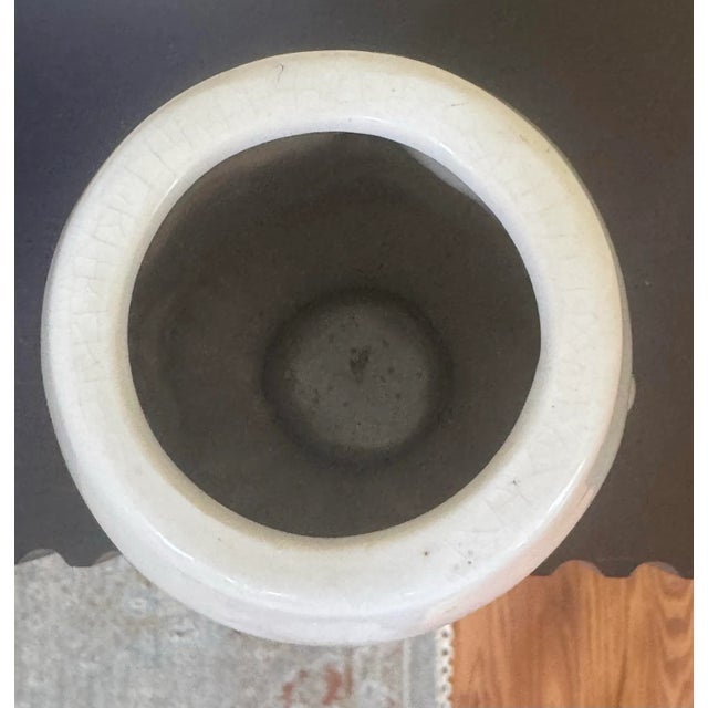 Ceramic Vintage Postmodern White Ceramic “Dora Maar” Vase Styled After Jonathan Adler For Sale - Image 7 of 8