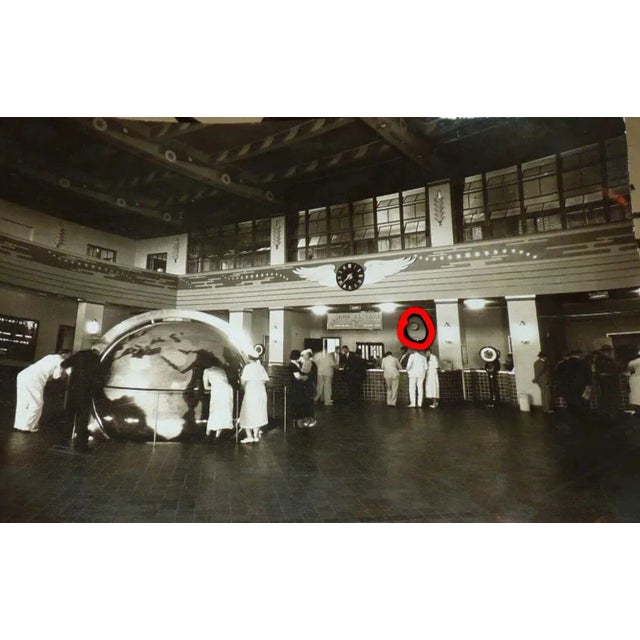 1932 Pan Am Airways Dinner Key Wall Clock, Not Working For Sale - Image 4 of 12