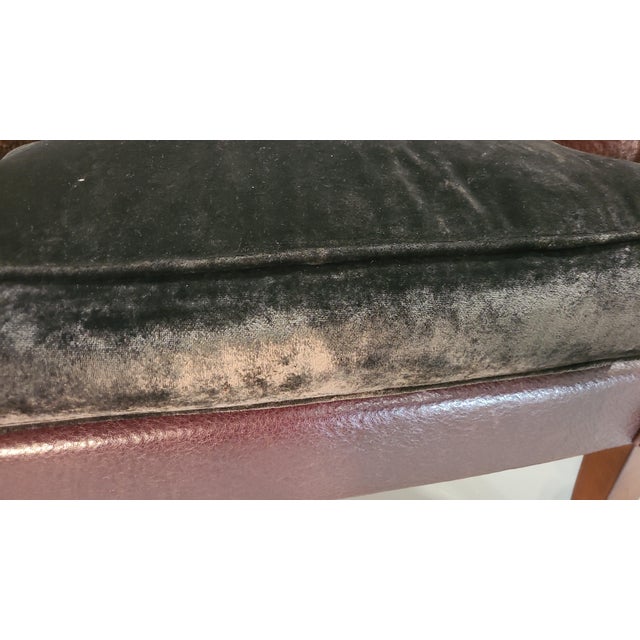 Burgundy Late 20th Century Swedish Chesterfield Chairs- Set of 4 For Sale - Image 8 of 10