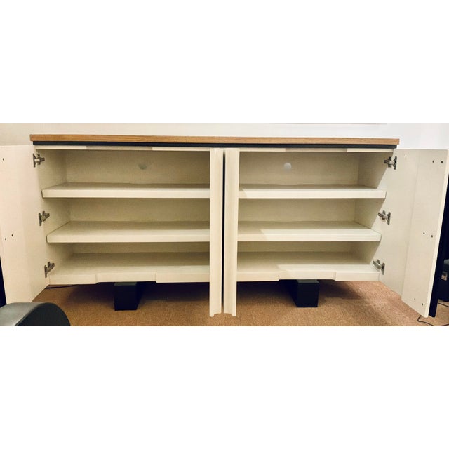 Modern Modern Sienna, Black, and White Sideboard For Sale - Image 3 of 6