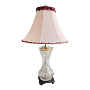 Early 20th Century American Brilliant Glass Lamp