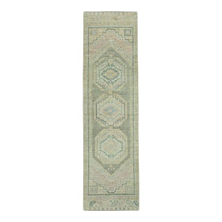 Turkish Oushak Rug 2'11" x 10'3" #19249 For Sale