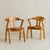 Mid-Century Modern French Octagonal Oak Dining Table with Four Chairs, 1960s For Sale - Image 3 of 11
