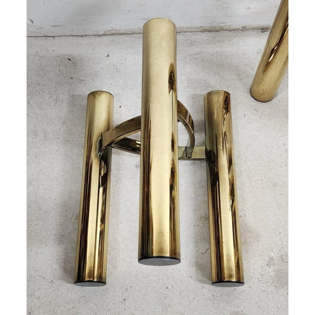 MCM Tubular Brass Table Set Vintage For Sale - Image 11 of 12