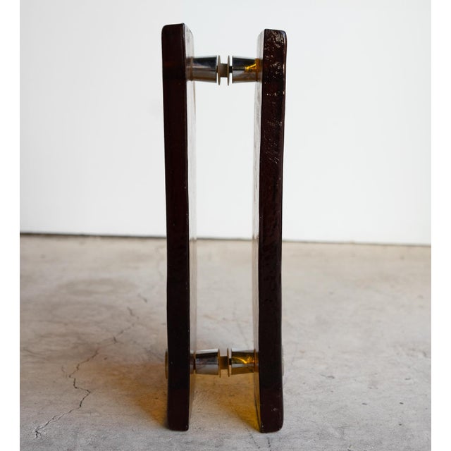 Vintage French Brutalist Amber Glass Push/Pull Door Handles, 1960s For Sale - Image 18 of 18