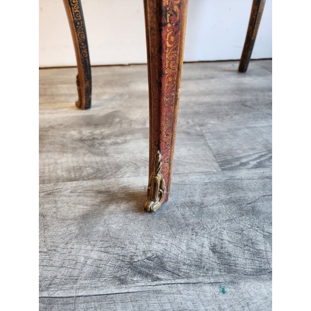 Late 20th Century Louis XV Leather Wrapped Ladies Desk by Theodore Alexander For Sale - Image 14 of 15