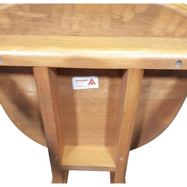 1970s Logohuman Chairs in Maple from Ansager Furniture, Set of 2 For Sale - Image 5 of 15