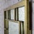 Late 20th Century Modern Large Rectangular Wall Mirror W/Brass Windowpane Frame For Sale - Image 6 of 18