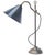 British Blue Enamel and Nickel-Plated Brass Desk Light For Sale - Image 4 of 7