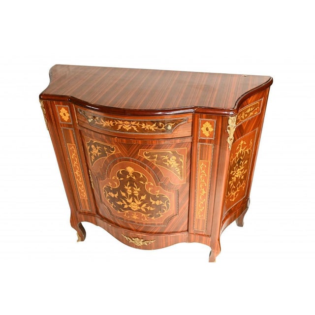 French Empire Marquetry Inlay Cabinets, Set of 2 For Sale - Image 5 of 12