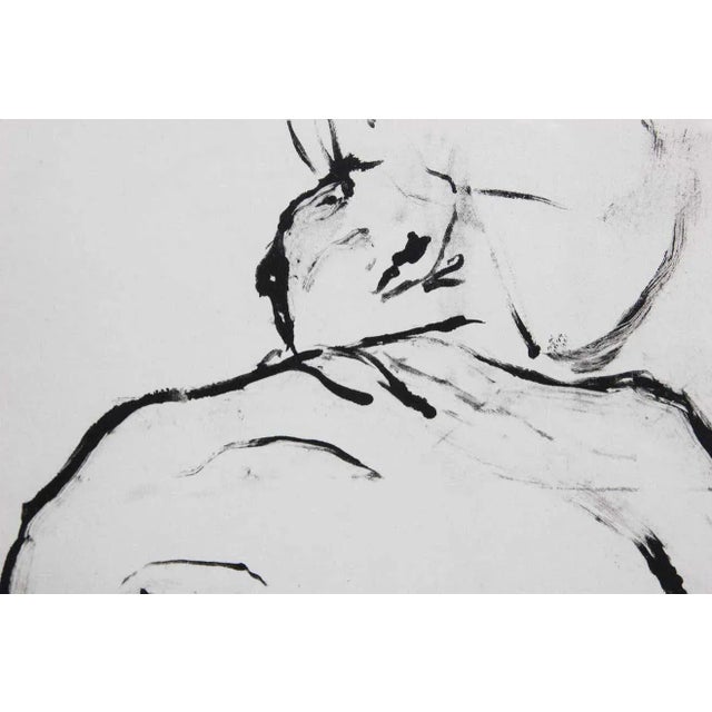 1985 Abstract Figurative Female Nude Black and White Print by James W. Byrd, Framed For Sale In Houston - Image 6 of 9