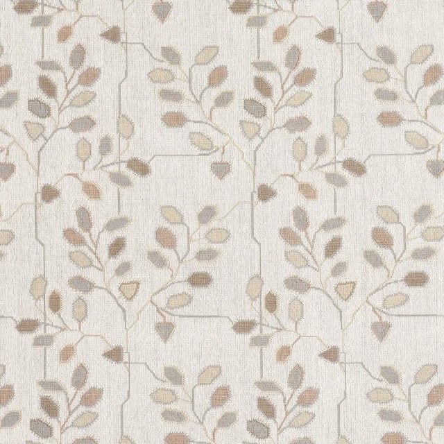 SAMPLE - Schumacher x Neisha Crosland Tumble Weed Epingle Fabric In Pebble For Sale