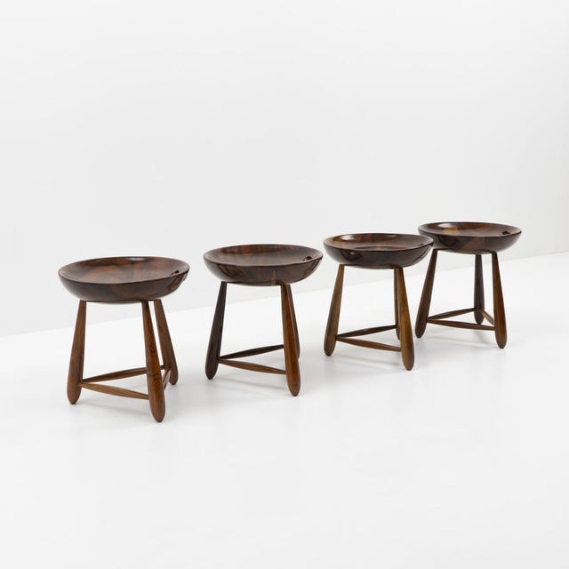 Our version dates back to the 1950s and is made of solid hardwood. Note that stools carry the OCA stamp, which is...