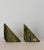 Stone Vintage Sculptural Geometric Connemara Green Marble Bookends - A Pair For Sale - Image 7 of 9