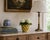 An elegant trompe l'oeil porcelain cachepot crafted in the form of a handwoven rope basket. Executed in glossy yellow...