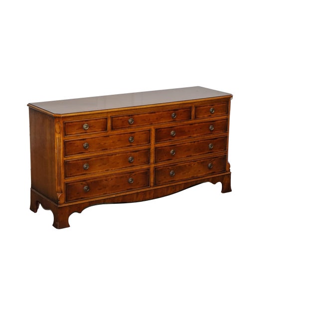 Georgian Burr Walnut Sideboard by H.G. Hudson For Sale