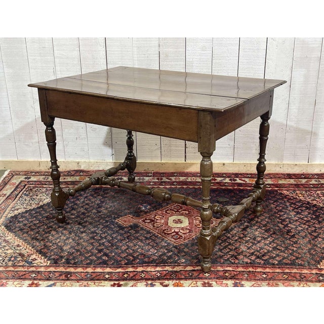 Antique Desk in Walnut and Oak, 1800s For Sale - Image 10 of 18