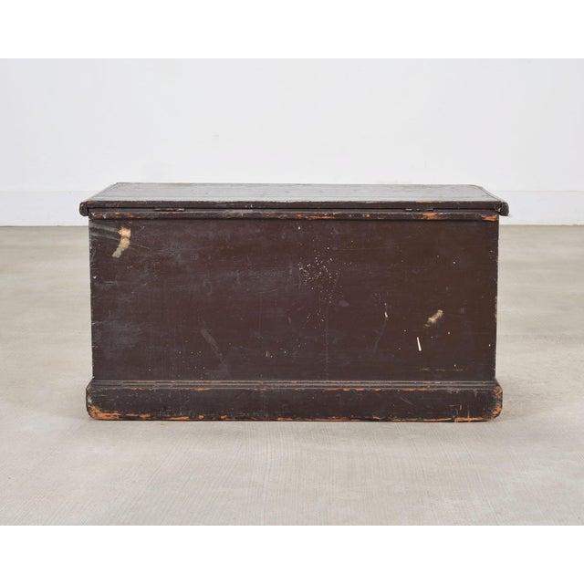 19th C. English Painted Pine Chest With Georgian Manor Façade For Sale - Image 18 of 18