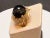 10 Carat Round Black Onyx Unisex Ring 14 Karat Yellow Gold Size 5.75 For Sale - Image 16 of 18