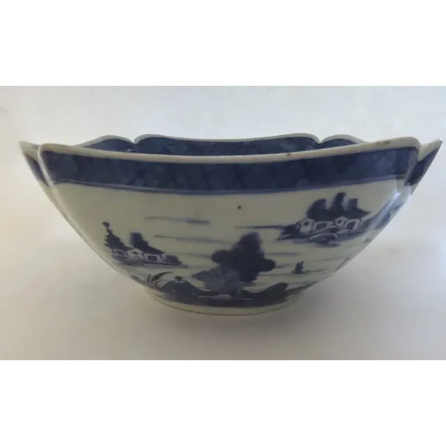 Chinese Export Blue and White Canton Bowl For Sale In Denver - Image 6 of 13