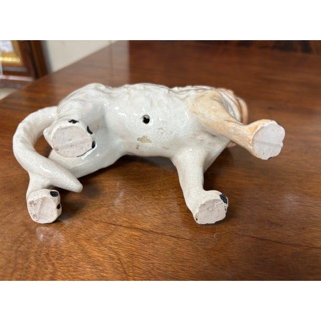 Pair of 19th Century Authentic Staffordshire Cats For Sale - Image 4 of 12