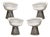 Chairs with Steel Structure by Warren Platner for Knoll Inc. / Knoll International, 1960s, Set of 4 For Sale