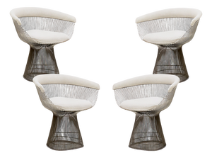 Chairs with Steel Structure by Warren Platner for Knoll Inc. / Knoll International, 1960s, Set of 4
