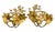 Metal Vintage Italian Gilt Tole Floral Wall Sconces, Pair – Hollywood Regency / Italian Provincial For Sale - Image 7 of 9