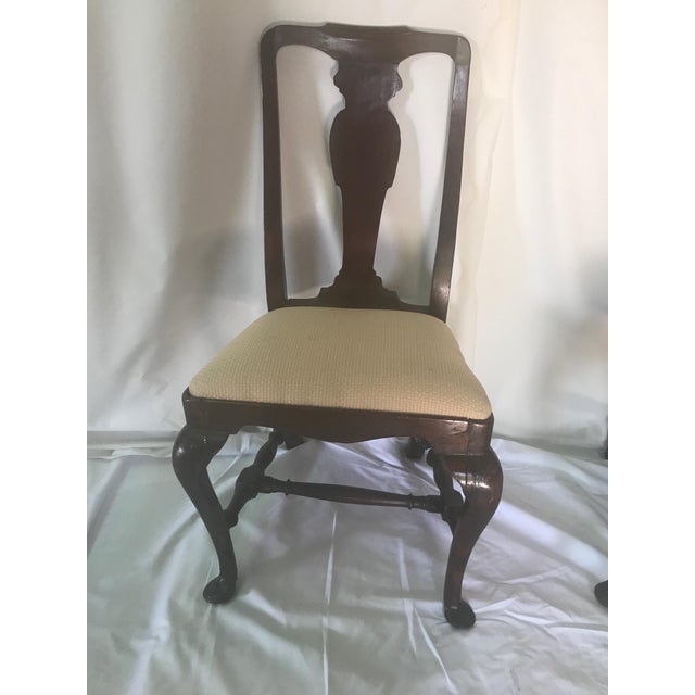 Mid 18th Century Mid 18th Century Period Queen Anne Chairs- 4 Pieces For Sale - Image 5 of 8