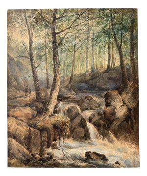 Frederick Davis, Landscape, 1877, Watercolor