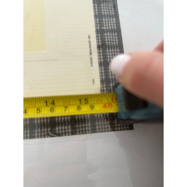 Plastic 1990s Tin Tin Illustration Poster For Sale - Image 7 of 12