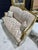 Baroque Sofa in Beige and Ivory With Hand-Applied Gold Leaf For Sale In Miami - Image 6 of 13