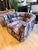 Contemporary Channeled Chiaroscuro Swivel Lounge Chair For Sale - Image 3 of 4